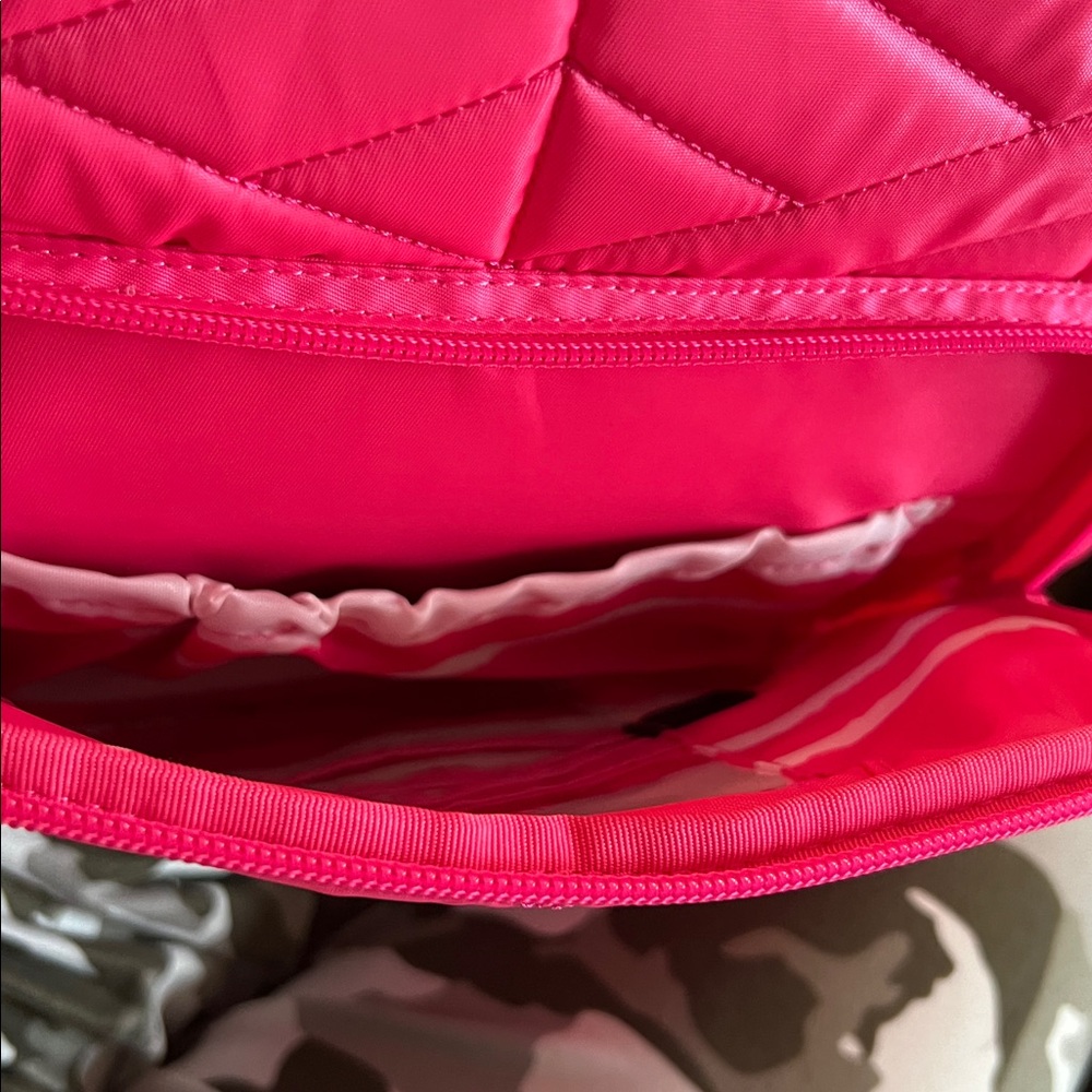 Lug Magenta Canter Quilted Backpack, crossbody and tote. - Picture 7 of 9